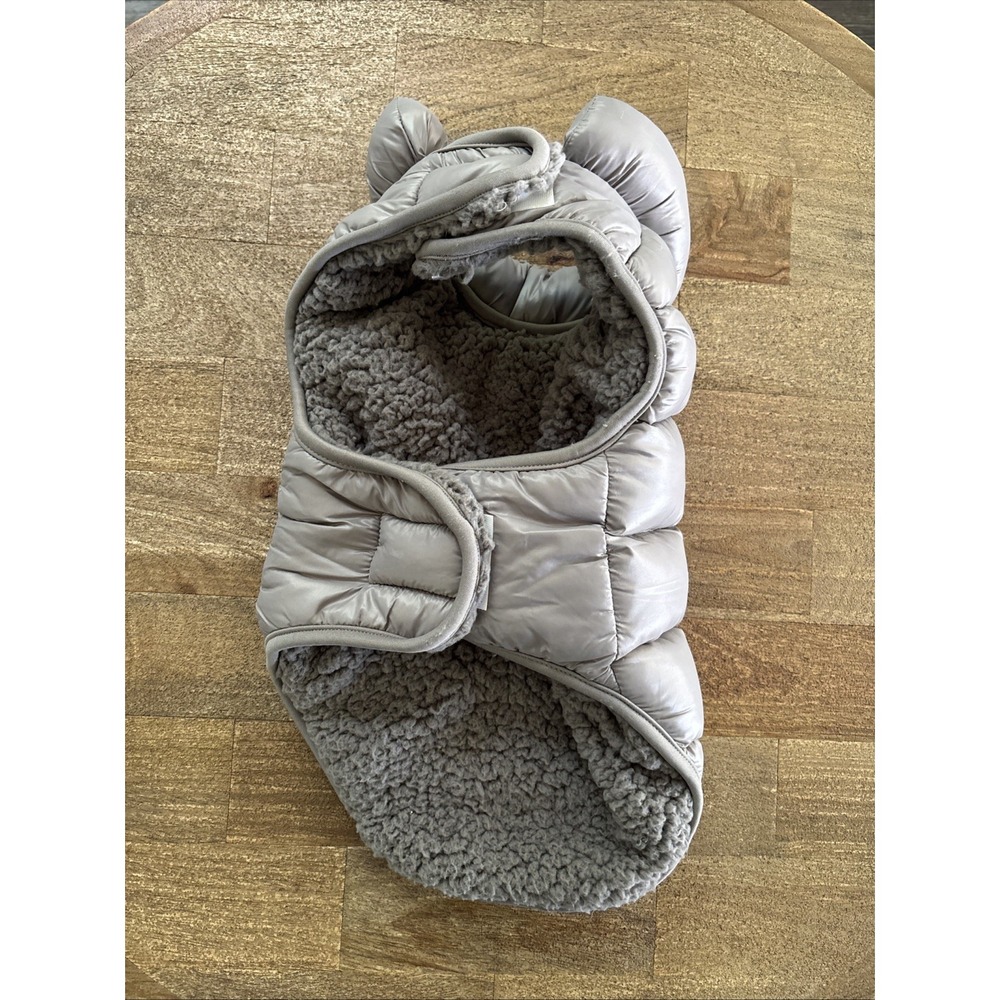 UGG Medium Pet Puffer Coat Jacket‎ in Seal Gray - Picture 3 of 8